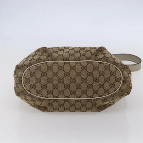 GUCCI GG Canvas Shoulder Bag outlet Beige Auth - Picture 6 of 16
